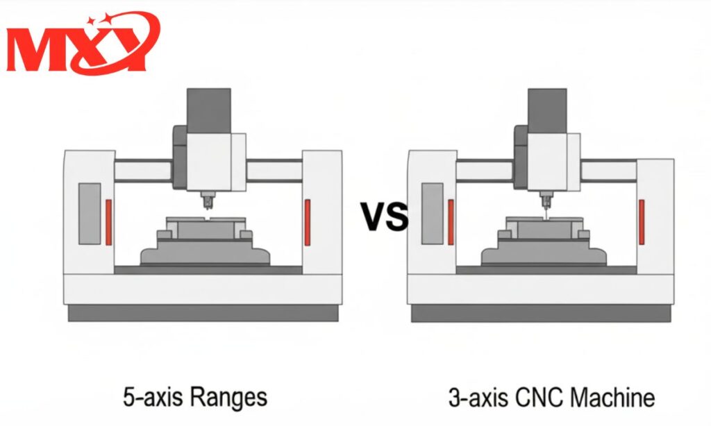 CNC de 5 ejes frente a CNC de 3 ejes